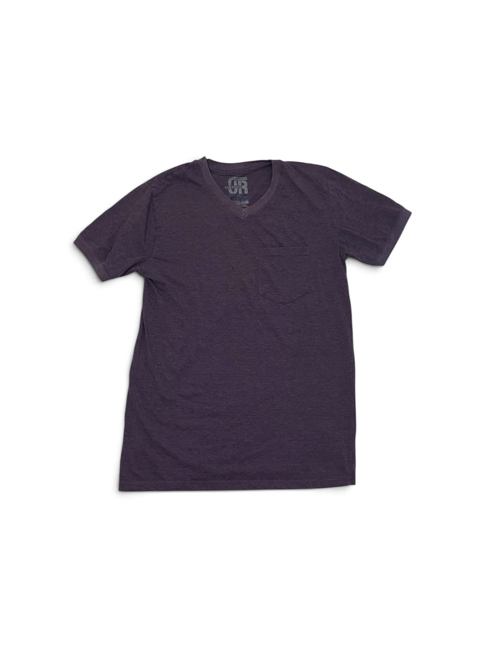 Vintage Purple V Neck T-shirt Men’s Size Small Casual Basic Tee Shirt Utility